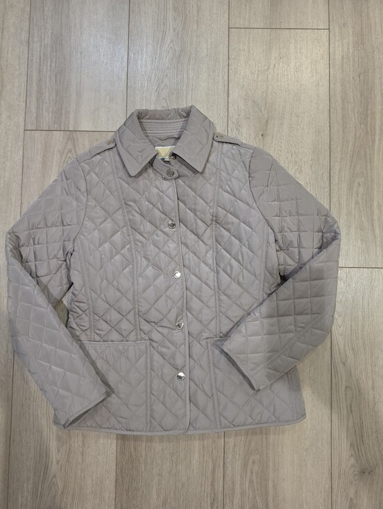 Michael Kors Jackets & Blazers - Michael Kors Quilted Puffer Jacket Women's Small Taupe Snap Zip Lightweight Coat